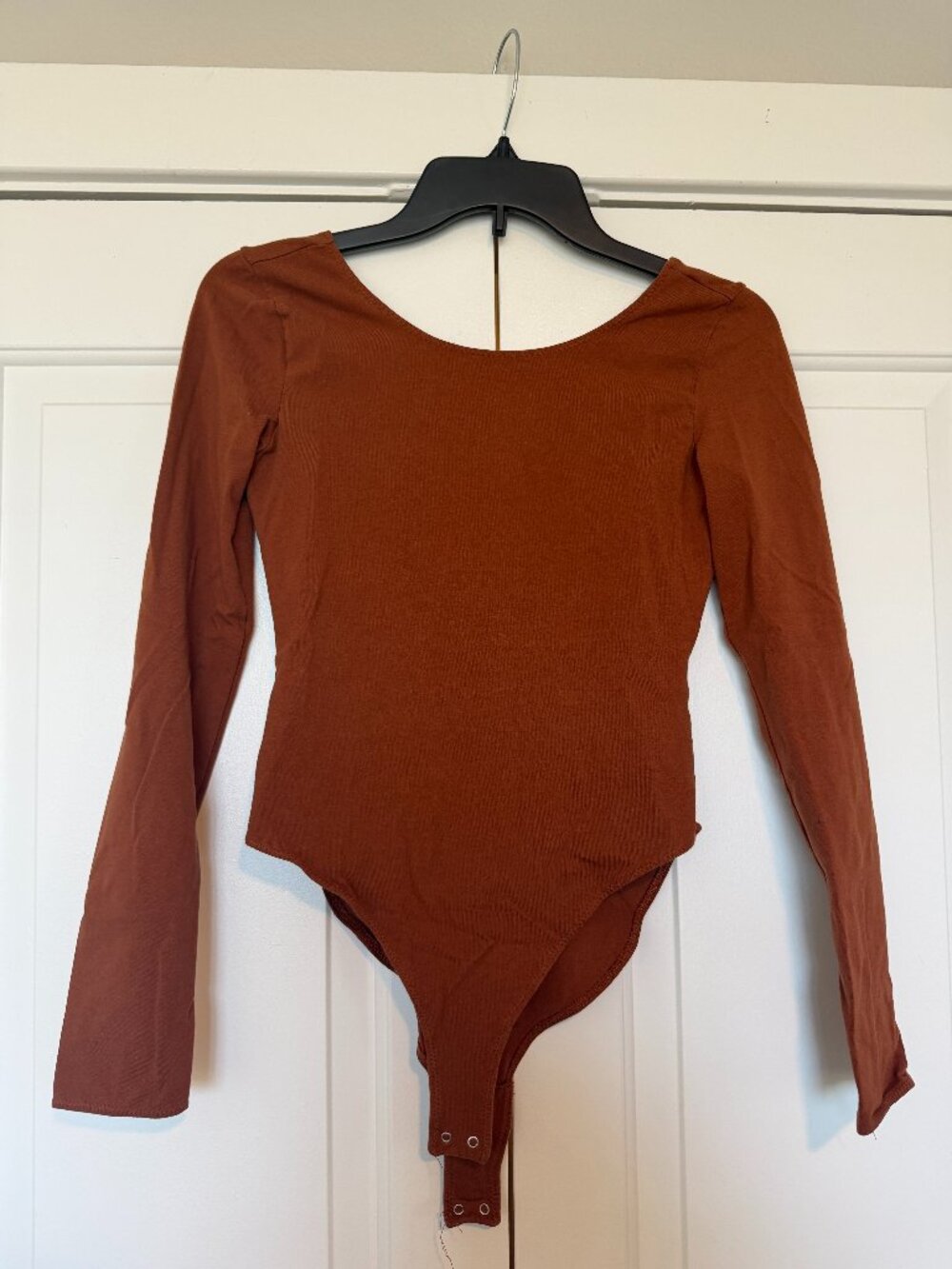 Forever 21 Long Sleeve Open Back Bodysuit